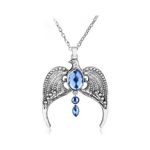 Harried Eagle Necklace Potter Vintage Charm Pendant For Men & Women Jewelry Two Colors Crown Diadem Crystal Gift