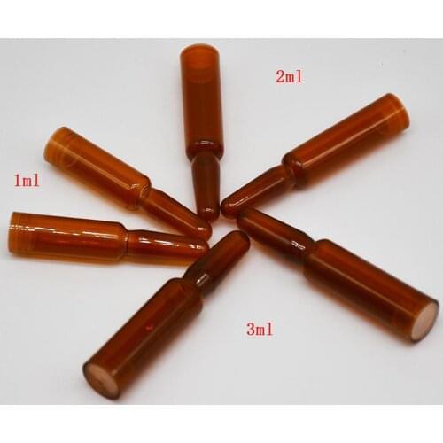 1ml 2ml 3ml Amber Ampoule ,salon use skin care product container,Empty Ampoule Bottle for Serum,makeup essence oil,Empty Ampoule