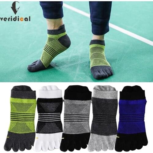 Cotton Sport Five Finger Socks Colorful Breathable Sweat Deodorant Antibacterial Bike Running Outdoor Cycling Travel Socks