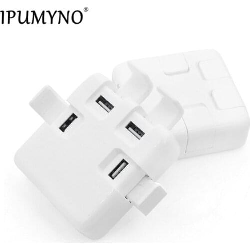 IPUMYNO USB Charger 4-Ports US EU UK Plug Mobile Phone Adapter 40W 8A Wall Dock For iPhone 8 iPad Samsung Tablet Charging Device