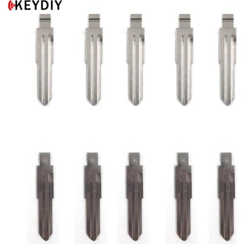 KEYDIY 10pcs/lot Metal Blank Uncut Flip KD/VVDI/JMD Remote Key Blade Type #06 for Nissan Car Key