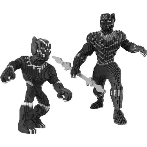 Disney marvel super hero micro diamond block Wakanda Black Panther building brick model toy collection avenger nanobrick for boy