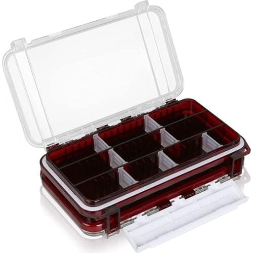 Fishing Box Lures Box Accessory Box Fishing Accessories Waterproof Box Double-Sided Storage Portable