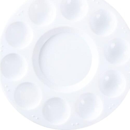 Paint Palette Tray Round Plastic Watercolor Mixing Palette DIY Craft Kids Art Supplies