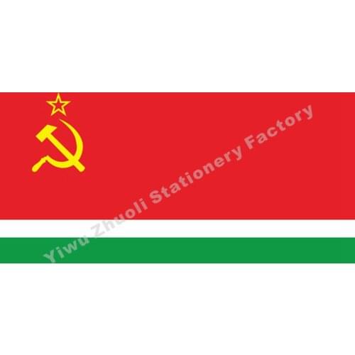 Lithuanian SSR Flag 150X90cm (3x5FT) 100D Polyester Free Shipping
