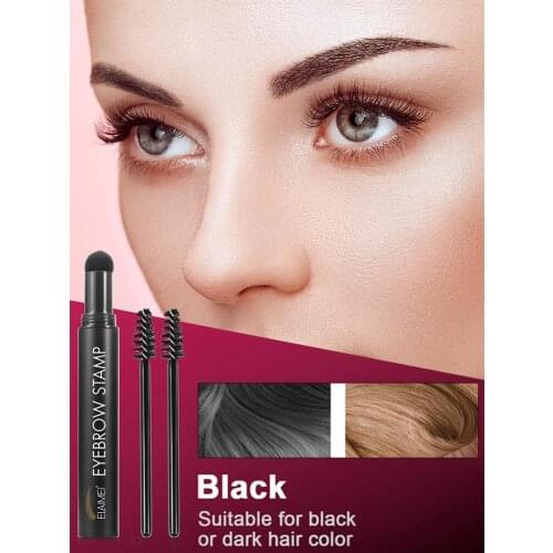 Brow Stamp Shaping Kit Eyebrow Brush Long Lasting Eyebrow Stamp Makeup Set Eye Brow Gel Stamp Stencil Natural Shaping Makeup
