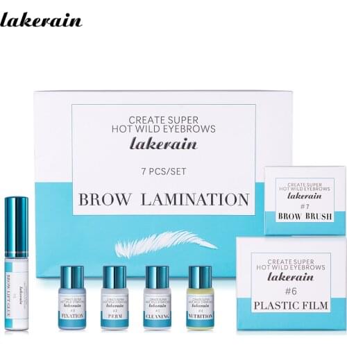 Lakerain Semi-permanent Brow Lift Kit Eyebrow Lift Lamination Kit DIY Styling Perming Setting Curling Brow Eyelash Perm Set