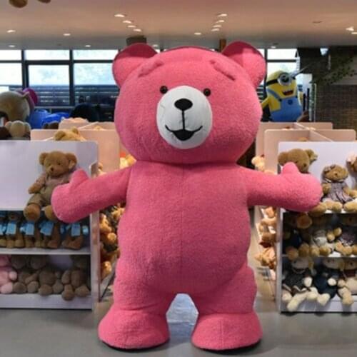 Halloween Inflatable Teddy Bear Plush Mascot Costume Party Game Dress Adult Size Fursuit Outfits Carnival Xmas Easter Ad Clothes