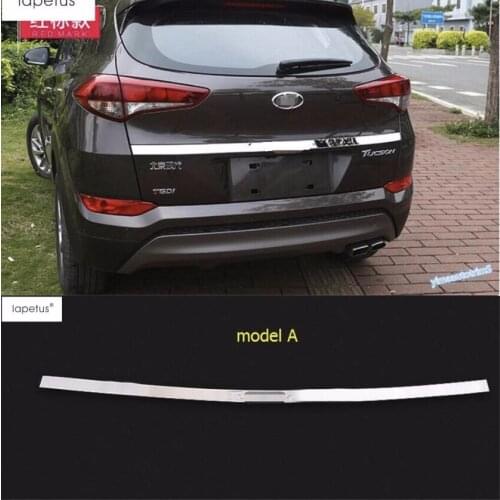 Lapetus Rear Trunk Cover Tailgate Trim Hatch Back Door Molding Boot Garnish Strip Fit For Hyundai Tucson 2016 - 2018 Accessories