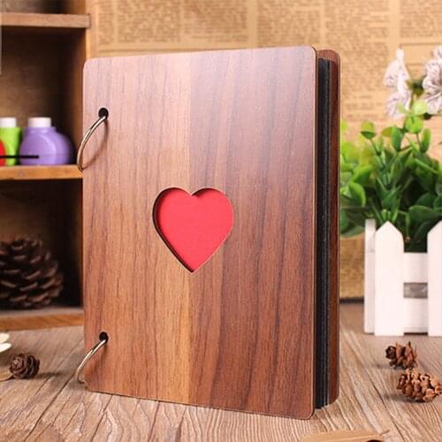 NICEYARD 6 Inch Wooden Photo Album Memorial DIY Album For Kid Birthday Family Wedding Creative DIY Gift