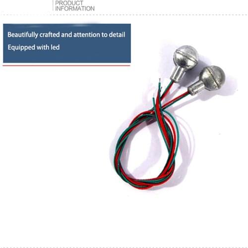 Remote control tank model upgrade accessories for Mato 1 / 16 German Tiger 3818-1 metal headlights with LED lights