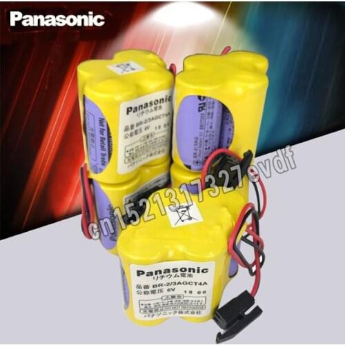Panasonic Original 5pcs/lot BR-2/3AGCT4A 6v battery PLC BR-2/3AGCT4A lithium-ion batteries Black belt hook plug