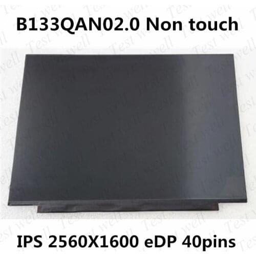 Original for Lenovo ideapad Yoga Slim 7 Carbon 13ITL5 82EV 13.3" B133QAN02.0 LCD LED Screen Panel IPS Matrix 40 pin 2560X1600