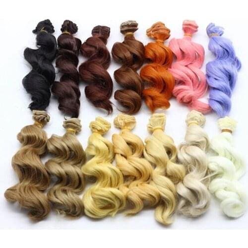 Big Wave Handmade Doll Wigs DIY Dressing Curl Hair for Dolls Accessories