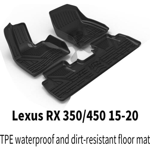 Fit For RX 350 450 Car Carpet Car Floor Mats Custom Car All-Weather Floor foot Mat Black Full Set Trim To Modified Accessories