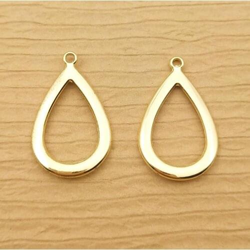 10pcs waterdrop charms for jewelry making earring pendant bracelet and necklace charm