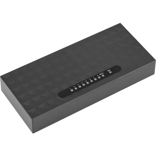 Mini LAN POE Ethernet Network Desktop Switch 8 Port 10/100mbps Fast Hub Optical Fiber Cables USB Male-female ONLENY
