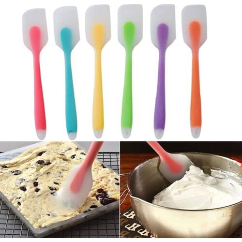 Silicone Cream Spatula Kitchen Baking Heat Resistant Flexible Spatula FDA Grade Pastry Mixer Ice Scoop Cream Scraper