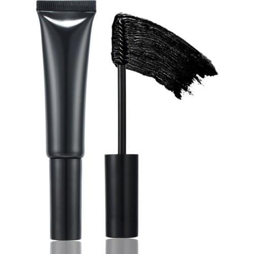 2021 Eye Lash Mascaras White Squeeze Tube 15ml Natural Curling Cosmetics Eyelash Black Liquid Mascara