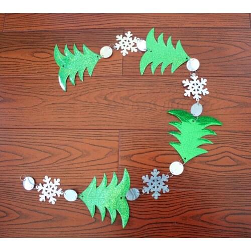 Christmas tree snowflake sequins ornaments, wedding party background decoration supplies