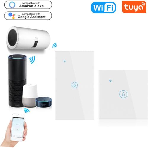 UBARO Eu/UK Wifi Smart Boiler Switch Water Heater Touch Panel Switches App Remote Control Timer Voice Work Alexa Google Home