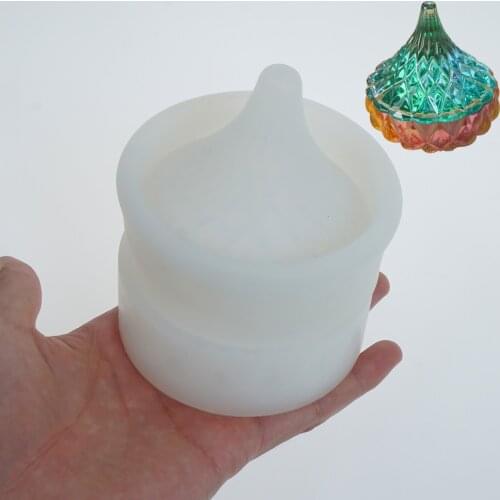 1PC Silicone Storage Box Mold DIY Resin Box Mold Making Jewerly Mold 10370650