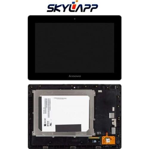 10.1"Inch MCF-101-0887-V2 Complete LCD Screen For Lenovo IdeaPad S6000 PC Touch Screen Display + Frame Repair (Version 3G)
