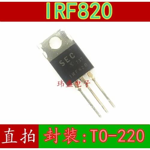 10pcs IRF820 TO-220 M IRF820PBF