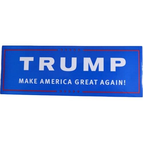11.11 New and high quality USA Trump Flag sticker accessories stickers And Labels make american great again