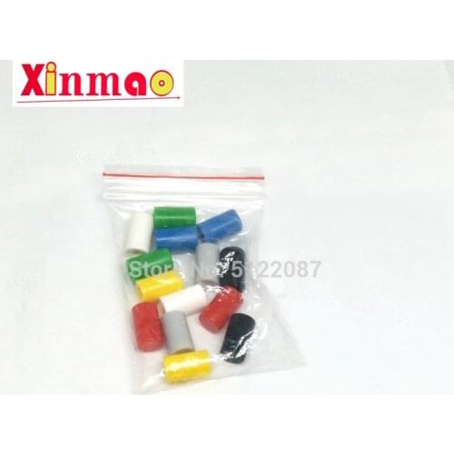 14PCS/Lot A04 round buttons cap for 8.5 * 8.5 / 8 * 8 Key Switch 6*10 Round plastic key cap Seven Color Each 2 Black Yellow Blue