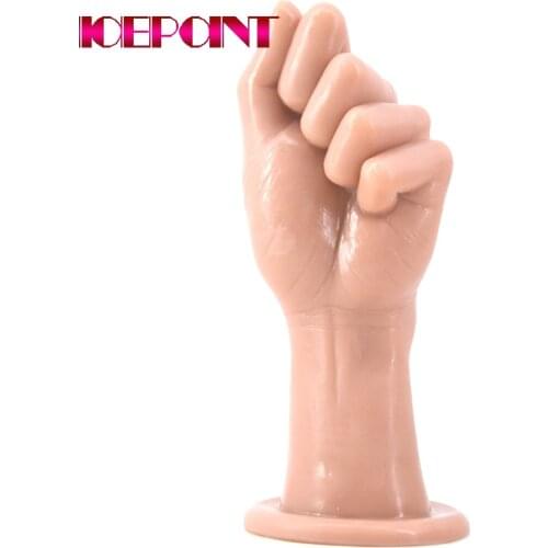 24.5*8.7cm G-spot Huge Dildo Masturbate Sex Toys Anal Plug Suction Cup Big Hand Stuffed Butt Plug For Women Men Large Penis Fist