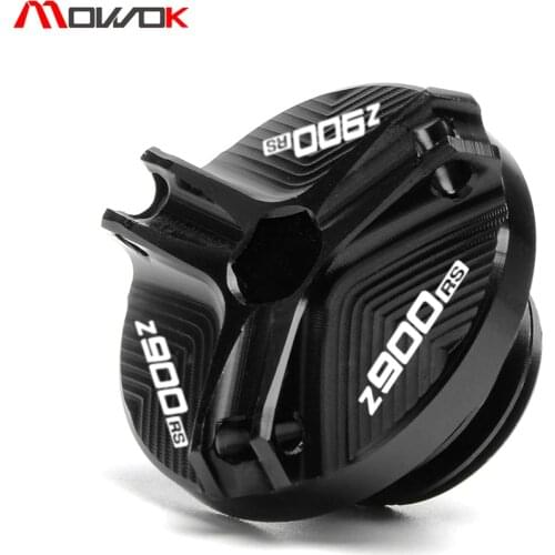 CNC Aluminum Motorcycle CNC Oil Filler Cap Plug cover For Kawasaki Z900RS Z900 RS 2017-2021 2018 with logo Z900 RS