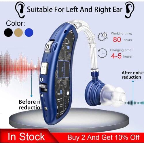 Bluetooth Song Hearing Aid Charging Deaf Voice Loudspeaker Elderly Deaf Micro BTE Stealth Amplifier TV Game Call