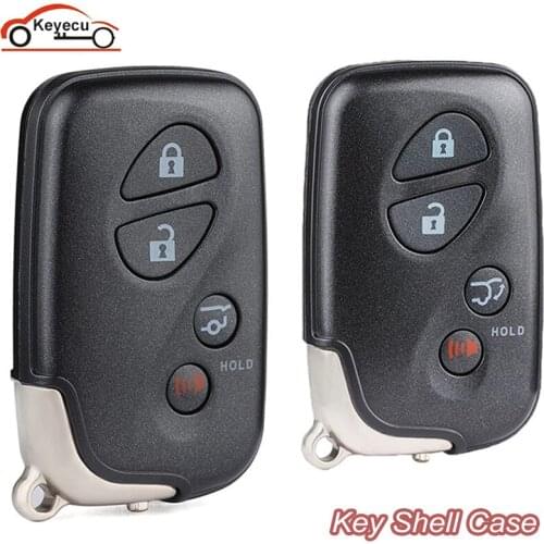 KEYECU Remote Key Shell Case 4 Buttons With SUV/ MPV Trunk Button for Lexus GX460 RX350 RX450 LX570 CT200h HYQ14ACX