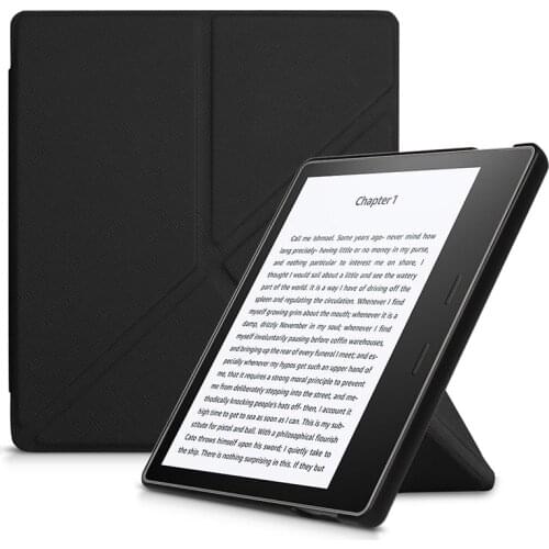 Stand Case for Kindle Oasis 2019, Cover for Kindle Oasis 2017, Origami Folding Slim PU Leather Funda Auto Sleep Wake