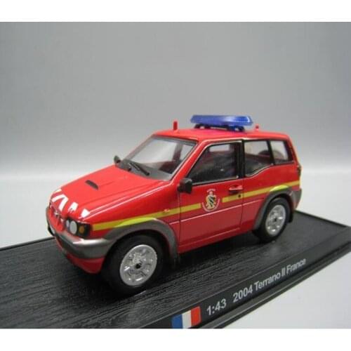 Diecast 1/43 Terrano II FRANCE 2004 Alloy Fire Truck Model Classic Collection Static Display Gift Decoration Boy ToyHot Toys