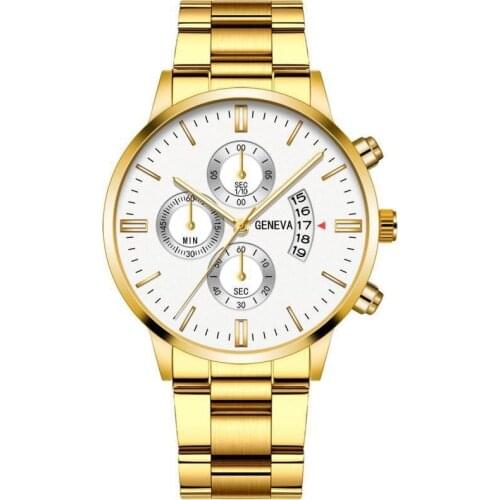 LNRRABC Men's Watch With Leather Strap