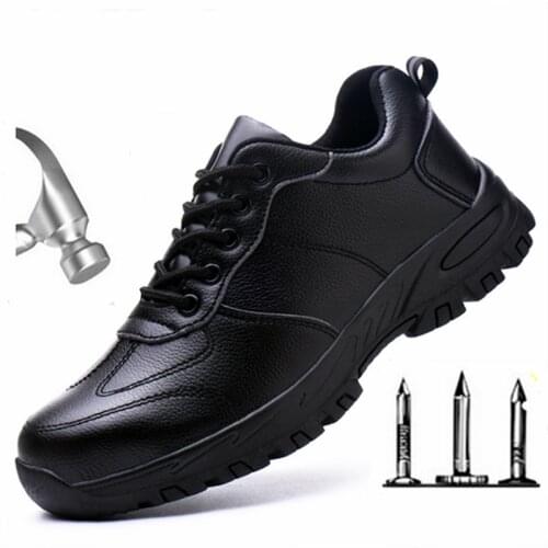 Mens Waterproof Steel Toe Cap Work Safety Shoes Men Boots Outdoor Anti-slip Puncture Proof Construction Indestructible Shoes