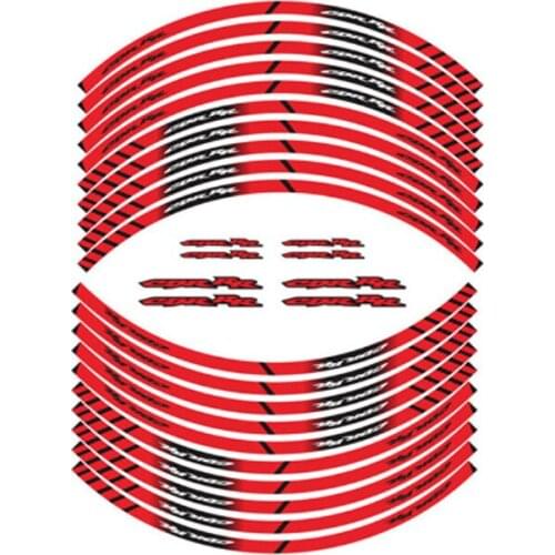 Motorcycle Stickers inner wheel reflective decoration rim stripe decals For HONDA CBR RR all cbr rr a kit of 10 stripes sticker