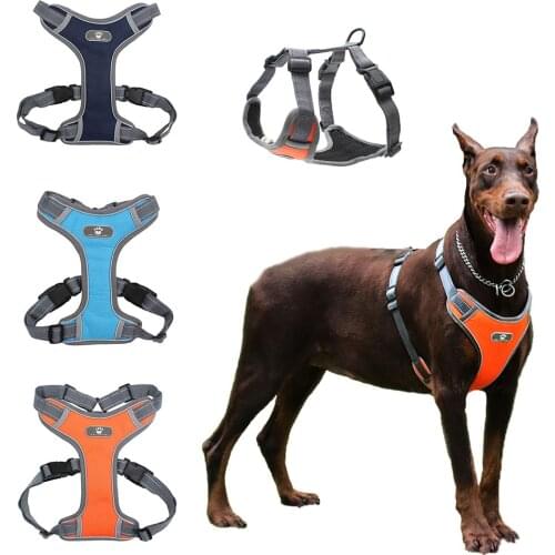 Dog Harness Vest NO PULL Breathable Reflective BigDog Training Harnesses Personalized Dog Collar For Medium Large Dog Accesorios