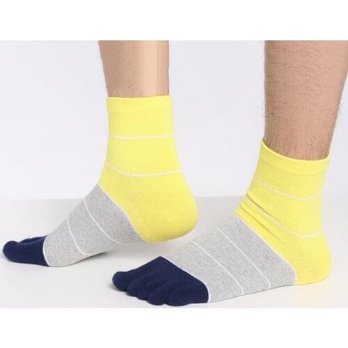 1 pair Breathable Men Women Socks Sports Ideal For Five 5 Finger Toe Shoes Odor Resistant Cotton Toe Socks