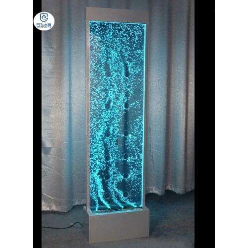 Customized:Water dance bubble screen,acrylic water column,LED colorful color,water curtain screen