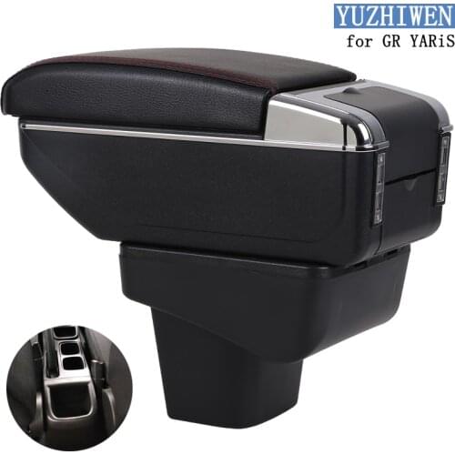For Toyota GR Yaris armrest Box GR Yaris Universal Car Central Armrest Storage Box cup holder ashtray modification accessories