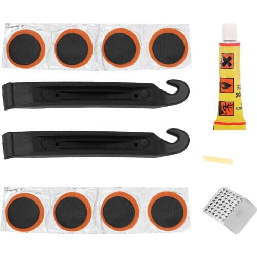 Portable Mini Tire Patch Tire Self-Adhesive Patch File Levers Bike Tires Puncture Repair Tools Kit Cycling Repair Accessories