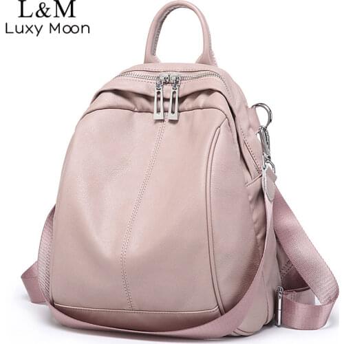 Backpack Women 2021 Fashion Small Bagpack PU Leather Travel Backpack School Bags For Teenage Girls Back Bag mochila XA400H