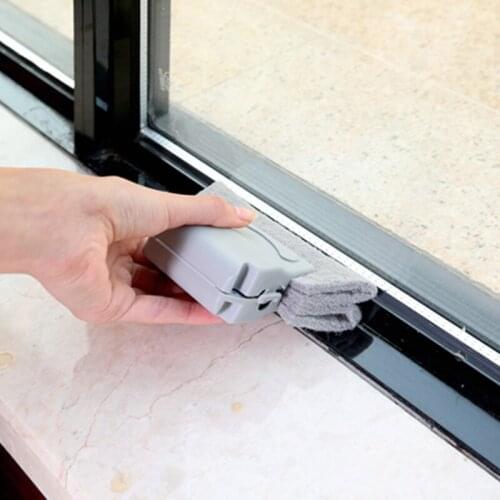 Window Groove Cleaning Cloth kitchen Door gap Window Cleaning Brush living room Windows Slot Cleaner Brush Window Slot Cleaner