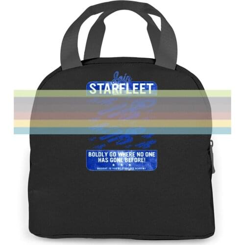 Star Trek: Join Starfleet White women men Portable insulated lunch bag adult student