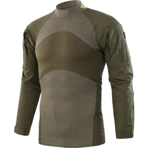 Summer Outdoor Training Thin Breathable Military Shirt Men Hiking Camping Shooting Combat Army Fans Tactical Camouflage Shirts