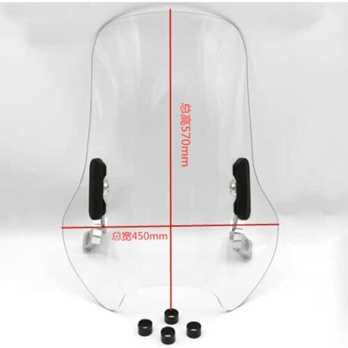 Universal Motorcycle Windscreens Wind Deflectors Windscreens