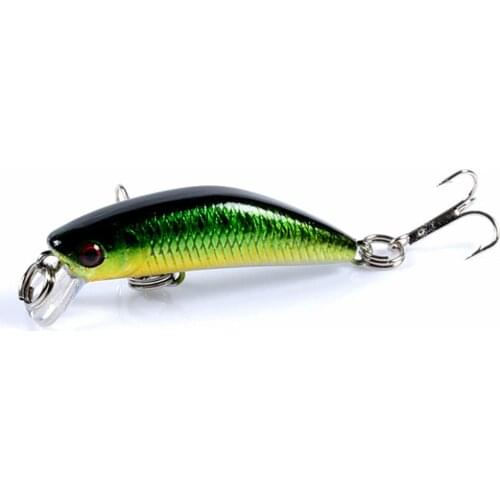 1PCS New Minnow Fishing Lure 45mm 2.8g Artificial Floating Hard Bait Tight Wobbler Jerkbait Swimbait Plastic Fish Fishing Tackle